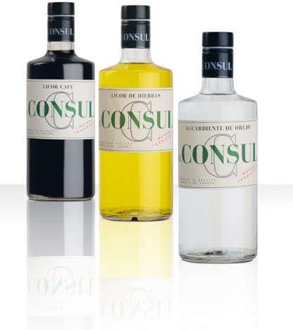 Pack de 3 Botellas Navideño: Orujo de Hierbas, Café Licor de Ourense y Aguardiente Tradicional - Sabor Puro e Intenso, Ideal para Sobremesa y Digestivos, especial navidad, regalo empresa.