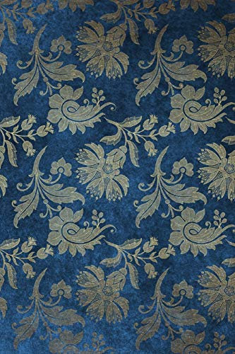 Blue Floral Velvet Composition Notebook - Small Unruled Notebook - 6x9 Blank Notebook (Softcover Journal / Notebook / Sketchbook / Diary) (6x9 Blank Softcover Notebook, Band 133)