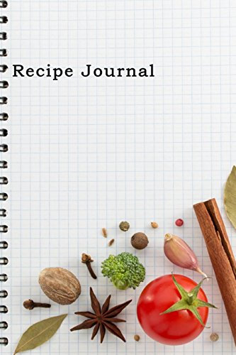 Recipe Journal: Spiral-Look Notebook Cooking Journal, Lined and Numbered Blank Cookbook 6 x 9, 180 Pages (Recipe Journals) (Cooking Journals)