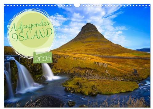 Aufregendes Island (Wandkalender 2025 DIN A3 quer), CALVENDO Monatskalender
