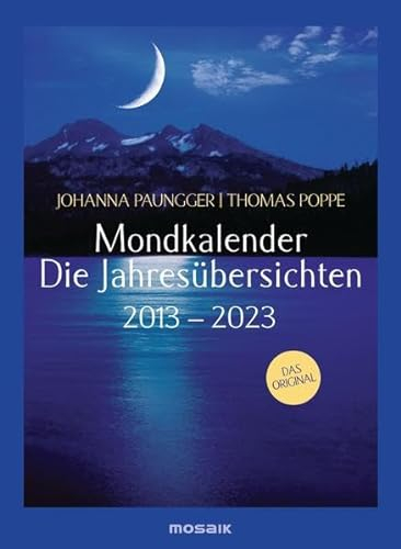 Mondkalender - die Jahresübersichten