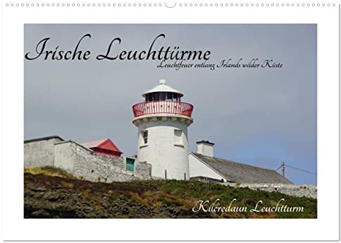 Irische Leuchttürme - Leuchtfeuer entlang Irlands wilder Küste (Wandkalender 2026 DIN A2 quer), CALVENDO Monatskalender: Unterschiedliche Leuchttürme ... der grünen Insel Irland. (CALVENDO Orte)