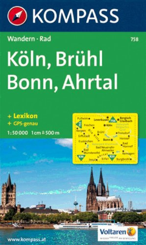 Köln, Brühl, Bonn, Ahrtal 1 : 50 000: Wandern / Rad