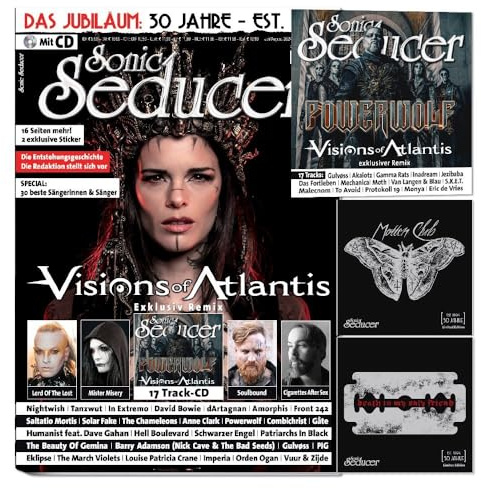 Sonic Seducer 07-08/2024 +CD +30-J.-Jubiläum (16 S.+2 Sticker): Visions Of Atlantis (exkl. Remix) +Lord Of The Lost +Mister Misery +Soulbound ... + In Extremo + Combichrist + Solar Fake