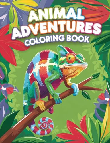 Animal Adventure Coloring Book for Teens: Activity Book for Kids, Number Tracing & Learning Activity Book
