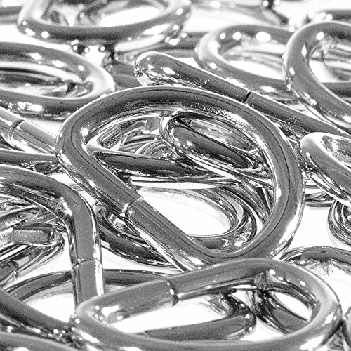 PARACORD PLANET Metal Silver 3/4” D-Rings – Available in Packs of 5, 10, 20, 50, or 100 – Ideal for Paracord Dog Collar, Belt, or Bracelet