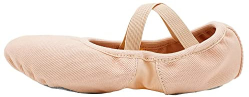s.lemon Rosa Scarpe da Danza Classica PRO Elastic Mezze Punte Danza Ballet Scarpette Bambina Donna 42