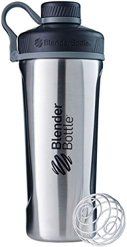 Radian Shaker per Frullati di Proteine | Bottiglia per Acqua | Borraccia in Acciaio Inox| con Blenderball | Acciaio Inox