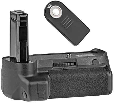 ayex AX-D3400 battery grip suitable for Nikon D3400 with IR remote shutter release (similar to MB-D3400) 100% compatibility - battery grip ideal for photographing in portrait format