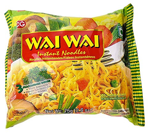 WAI WAI Instant Noodles- Vegetable 70G-(30 Packets)