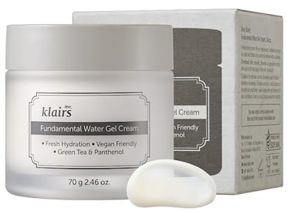 DearKlairs Fundamental Water Gel Cream 2,36 fl oz | Vegan, Jeju-Grüntee-Wasser und Panthenol