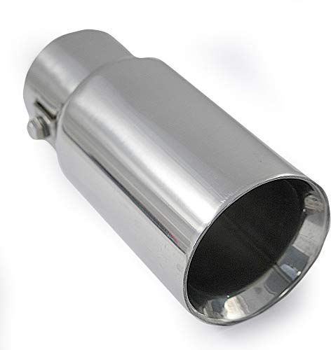 Auspuffblende Endrohr Endstuck Auspuff Blende Schalldampf Sportauspuff Universell Schalldampf Sport Tuning Optik Edelstahl Rund von 28mm bis 38mm