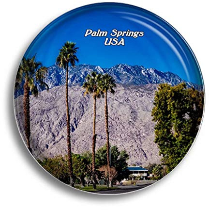Kühlschrankmagnet USA Amerika San Jacinto Mountain Palm Springs Glasmagnete für Kühlschrank Souvenirs Niedlicher Kristallmagnet Dekor für Whiteboard Büro Zuhause Geschenk