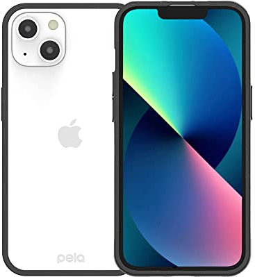 Pela: Schutzhülle für iPhone 13, umweltfreundlich, aus Pflanzen, Schwarz