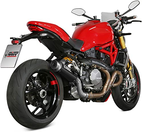 MIVV Auspuff Gp-Pro Carbon kompatibel mit Ducati Monster 821 2018 2019 2020