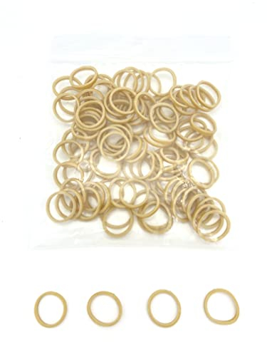 Progom - Gummibänder - Blond - 20 mm x 1,7 mm - Beutel mit 100 Stück