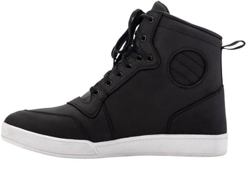 RST HiTop Urban Moto CE Ladies Leather Waterproof Motorcycle Boots Sneakers - Black (uk_footwear_size_system, adult, women, numeric, medium, numeric_5)