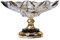 TOMYEUS Coupe Fruit Plaque de Fruits en Verre à Pieds Hauts Plateau géométrique Plateau de Luxe léger Moderne décoration Table Basse Basse de Bonbons de Bonbons Corbeille Fruit
