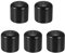 DMiotech 5Stk 30mm ID Schwarz Schrauben Gewindeschutz Gummi Endkappen Bolzen Abdeckungen für Schrauben Bolzen Möbelrohre