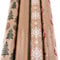 4er Set Geschenkpapier 70x200cm Natur Braun Advent Weihnachten Kraftpapier XMAS Sterne Weihnachtsbaum