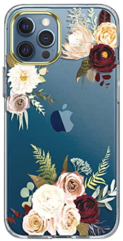 LUOLNH Case: iPhone 11 Cute Floral Pattern Hard Cover for 5.8 inch - Lotus