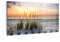 DEQORI Wandgarderobe Glas & Metall | Motiv Sonnenuntergang am Strand | 60x30 cm | Design Haken-Leiste modern | Garderoben-Paneel für Flur, Wohnzimmer & Schlafzimmer | magnetisch & beschreibbar