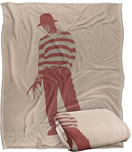 Superweiche Kuscheldecke NIGHTMARE ON ELM STREET, seidig, 152 x 127 cm
