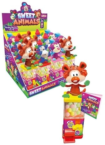 Sweet Animals Vending Machines with Candy 12x15gr