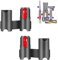 Confezione da 2 supporti organizer per Dyson V15 V12 V11 V10 V8 V7 Aspirapolvere senza fili Outsize, docking station per montaggio a parete