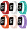 MIJOBS 6 pezzi Compatibile con Xiaomi Redmi Band 2 Cinturini, Morbido Silicone Sportivo Cinturino Colorato Sostituzione per Redmi Band 2 Cinturino