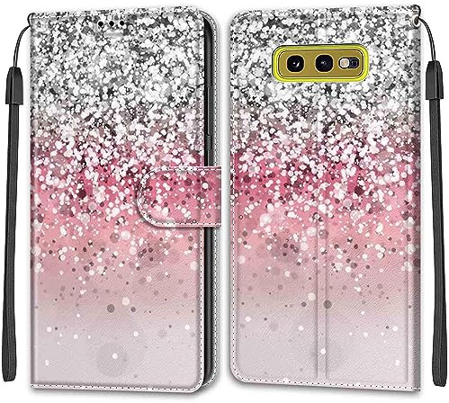 Handyhülle für Samsung Galaxy S10e Hülle rosa | Premium Klappbar Ledertasche mit Magnetverschluss, Kartenfächern & Standfunktion, robuste Schutzhülle für Samsung S10e