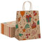 Dyforce Geschenktüten, 24 Stück Braun Papiertüten mit Henkel, Kraftpapiertüten Klein Geeignet für Geburtstag, Partyzubehör, Hochzeit und Geschenke 15X8X21CM