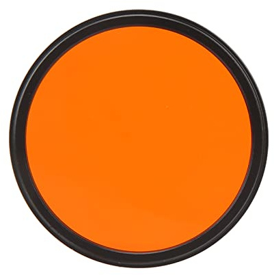52mm Lens Filter, Optical Glass Lens Filters, Ultra HD, Low Reflection, Aluminum Alloy Frame, Compatible with 52mm Filter Aperture Lens (Orange)
