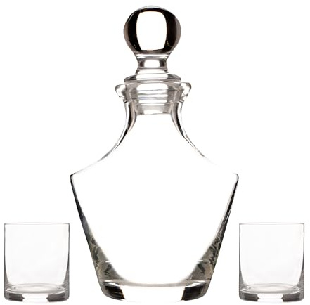 Ravenhead Selected 1 Litre Decanter Set with 2 Glasses 37cl