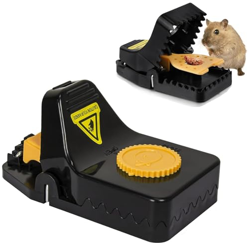 HASA zone 2 Piezas Grande Trampas para Ratones Profesional Sensible Trampa Ratones Reutilizable, Ratonera para Cocina, Almacén, Jardín, Oficina