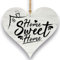 Your Gravur - Herz Schild Dekoschild - Home sweet home - Herzschild Holz Herz Holzschild 12 x 13 cm Geschenk