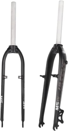 LYMFCFC 26/27.5 Pouces Fourche Avant Suspension Fork VTT Rigide Frein À Disque VTT Fourche 28.6Mm Superlight Fourche Avant Vélo Ultraléger Gas Shock Absorbe B,26in