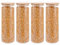 LDXDRU Lot de 4 boîtes de conservation en verre hermétique avec couvercle - 2100 ml - Bocaux de conservation transparents avec couvercle pour spaghetti, pâtes, céréales, farine