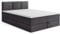 MRGROUP Boxspringbett RYGA mit Bettkasten Matratze Topper Doppelbett (Swing 19 - dunkelgrau, 120 x 200 cm)