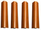 KIT 4 FINALI ANGOLARI PER ZOCCOLO IN VARI COLORI H10, H12 E H15 (Noce Scuro, H12)