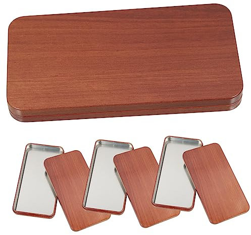 Anneome 4 Stück Aufbewahrungsbox aus Weißblech mit Deckel Metallbox für Handy Schutzhüllen Lange Aufbewahrung Geeignet für Schlafzimmer und Wohnzimmer