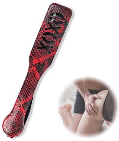 HANDGEFERTIGTE KLATSCHE 32cm - 100% echtes Büffelleder/Erotische Paddle und Peitschen für Sex und SM,bdsm peitsche,paddle,bdsm erotik,klatschen