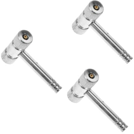 ULTECHNOVO 3st Aufblasbarer Mund Bullseye Pro Reifenfüller Spannfutter Für Reifen Luftpumpe Für Schlauchboote Aufblasgerät Spannfutter Für Autoreifen Aufblasbare Pumpe Kohlenstoffstahl Silver