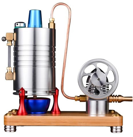 Dampfmaschine Modell Retro Ganzmetall Vertikalmaschine Modell Wissenschaftliche Und Pädagogische Geschenke Dampfmaschine Bausatz Modellbausatz Motor Bausatz Physikalisches Modell GL003