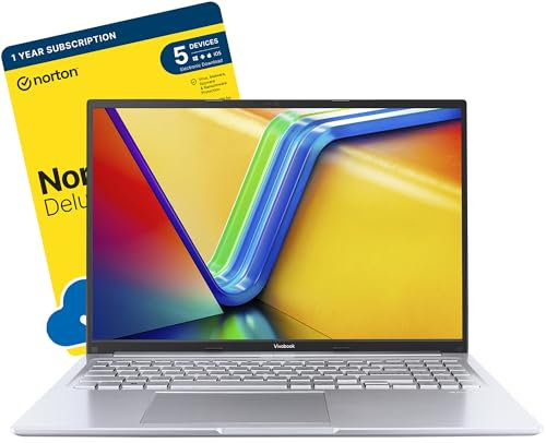 MESH Computers ASUS VivoBook 15 M1502 15.6-inch Laptop (AMD Ryzen 7 7730U, 24 GB RAM, 1 TB SSD, Wi-Fi 6E, Windows 11 Home) includes Free Norton 360 Deluxe Antivirus Software