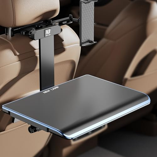 CXLXBRZD Auto Klapptisch, Klapptisch Auto RüCksitz, Faltbarer, Teleskopischer Auto-Esstablett-Schreibtisch füR Den RüCksitz – zum Arbeiten, Schreiben, Essens und Reisen