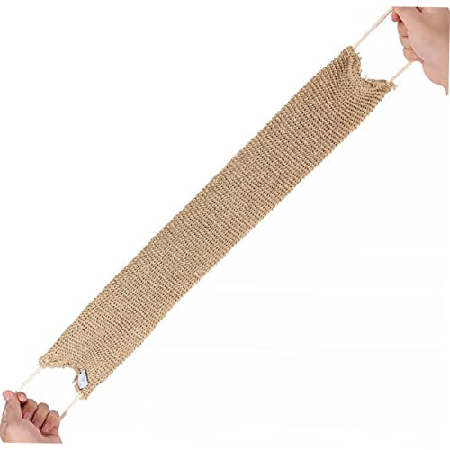 DEARMAMY Streifen Badetuch zurückziehen Körperpeeling-Luffa-Bürste Handtuch Körperbürste lang Bürste für Körperpeeling Körperwäscher Peeling-Körperpeeling schrubben körper bürste Jute
