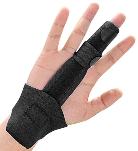 Tarqite Fingerschiene, Finger Schiene mit Aluminiumunterstützung, Fingerbandage zum Kleiner Finger, Mittelfinger, Zeigefinger, Ringfinger für Arthritis Gebrochene