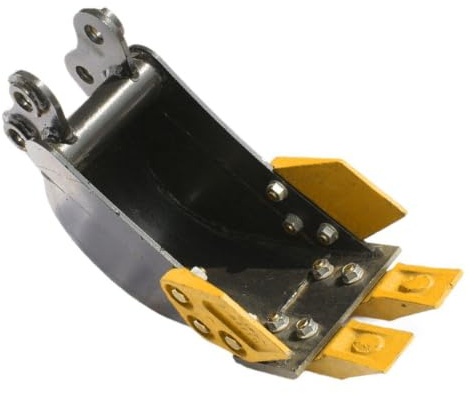 FTVOGUE Mini Godet de Pelle 200mm, Accessoire Robuste en Acier allié pour Petites Pelles de Moins de 2 Tonnes, Applications de Tranchées étroites