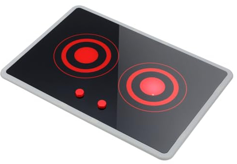 Warmhm Spielküchenzubehör für Kleinkinder: Realistischer Induktionsherd mit Sound- Und Lichteffekten – Tragbare Kinderspielküche für Drinnen Und Draußen (batterien Nicht Enthalten)